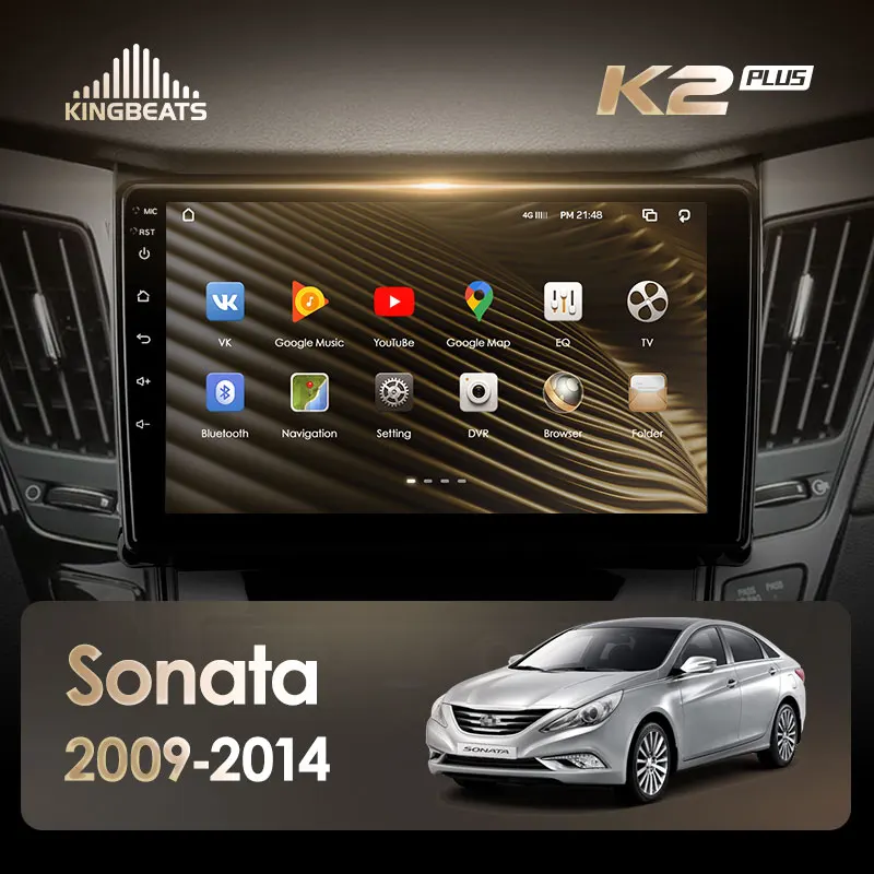 KingBeats штатное головное устройство For Hyundai Sonata 6 YF 2009 - 2014 GPS Android 10 автомагнитола на