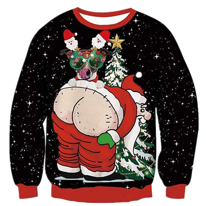 Lovers Sexy Clothing 3D Unisex Printing Sweater Novelty Sweaters and Ugly Christmas Funny | Женская одежда