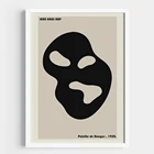 Художественный постер на холсте с изображением маски Джинса Ханса Арпа, картина HD для украшения гостиной, спальни