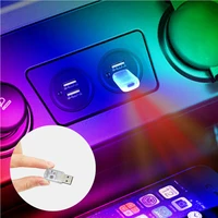 car mini usb led mood light touch key neon atmosphere lamp ambient interior decoration bulb accessories