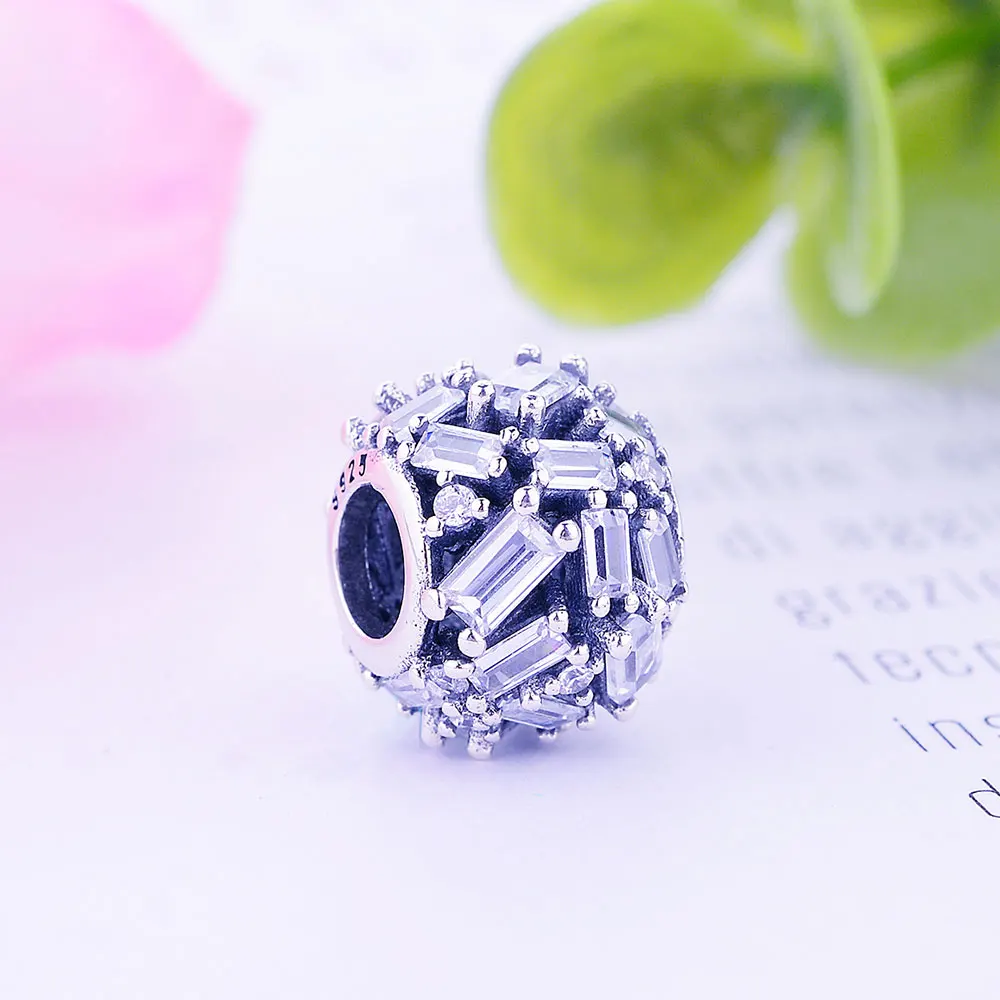 Шармы-бусины из серебра 2018 пробы с фианитом | Украшения и аксессуары