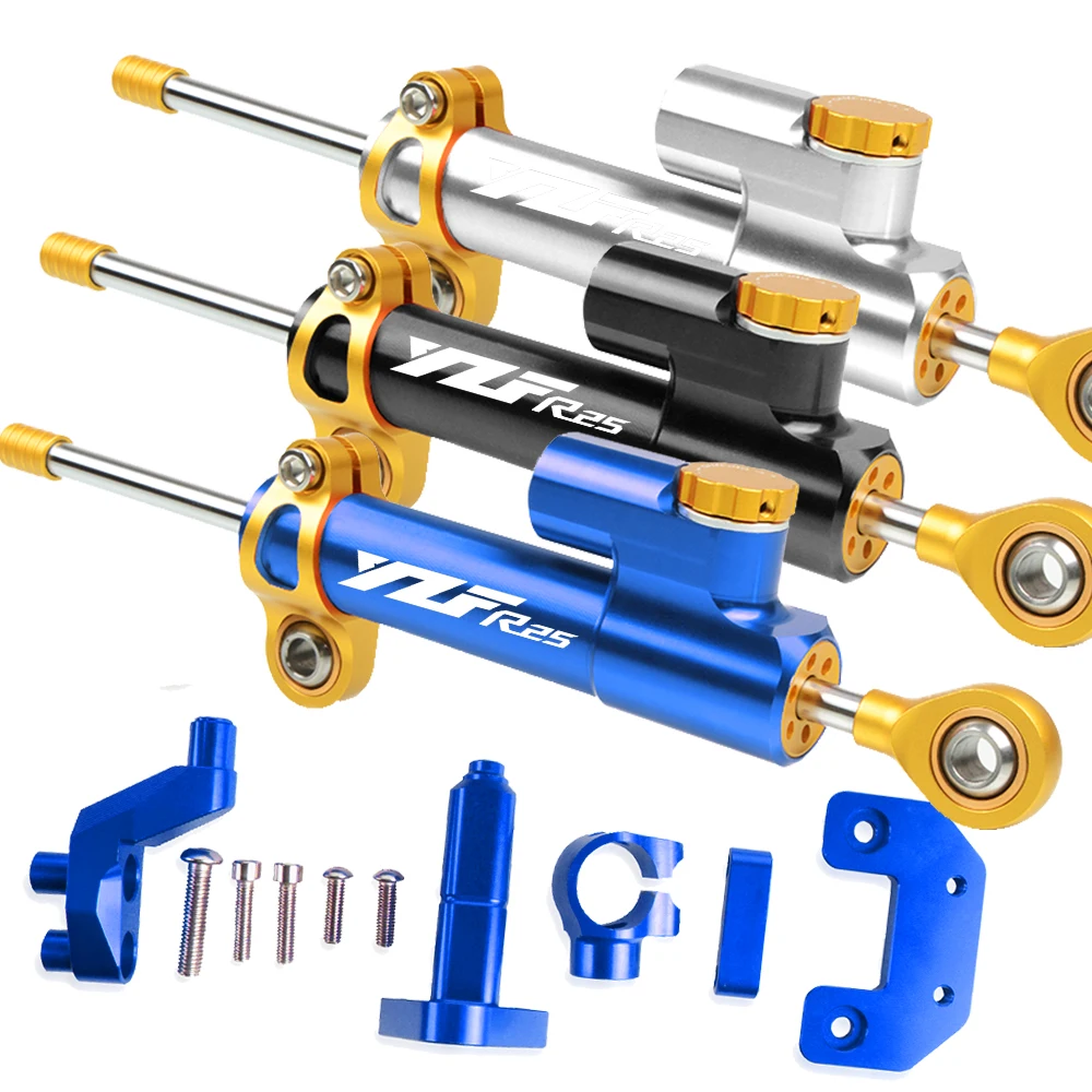 

Motorbike Steer Damper Mounting Bracket Kit Steering Stabilizer Damper For YAMAHA YZFR25 YZF-R25 2014-20172015 2016 2018 YZF R25