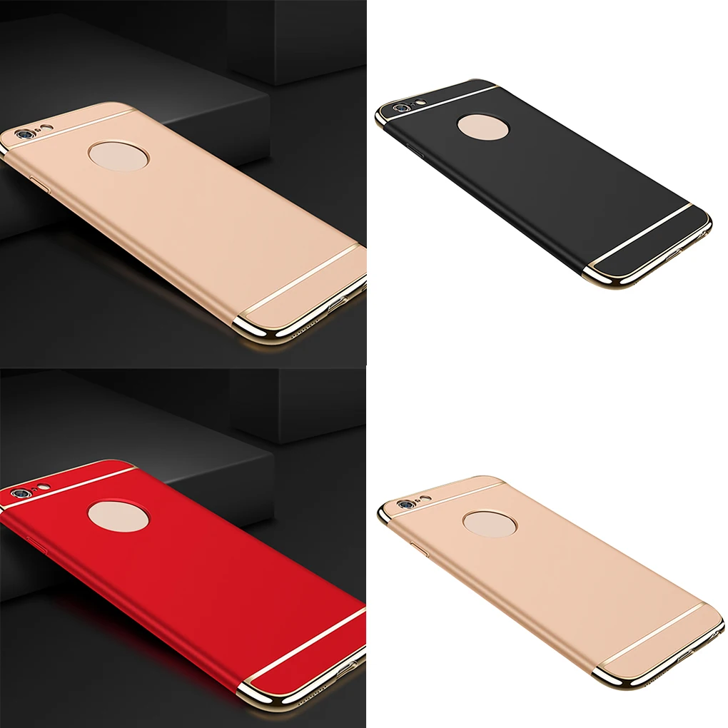 Replacement for iPhone6/6s 7/8 8plus/X Hard Case Electroplate Thin Shockproof Protective PC Cover |