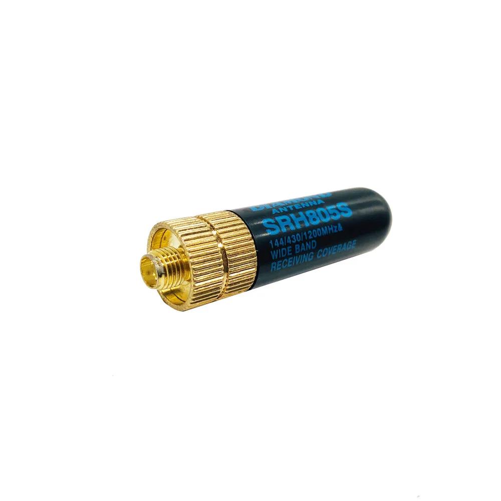 1pc short antenna rt 805s sma f vhf uhf antena accessories for kenwood for baofeng gt 3 uv 5r bf 888s uv 82 walkie talkie radios free global shipping