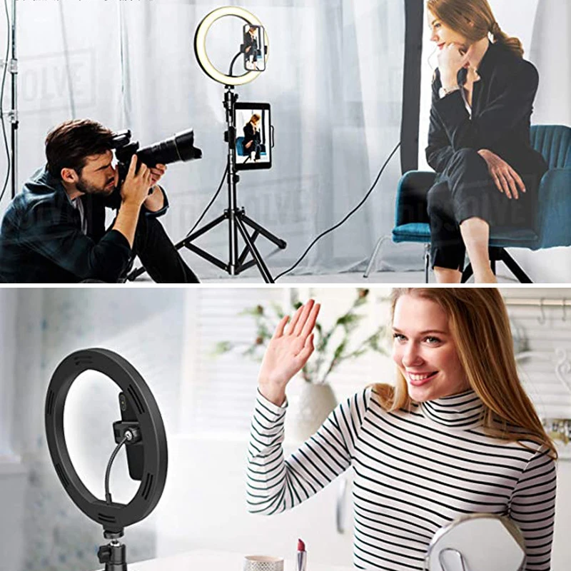 Selfie Ring Light Tripod Photography Stand For Youtube Mobile Phone Smartphone Camera Live Video Streaming Lamp Holder | Электроника