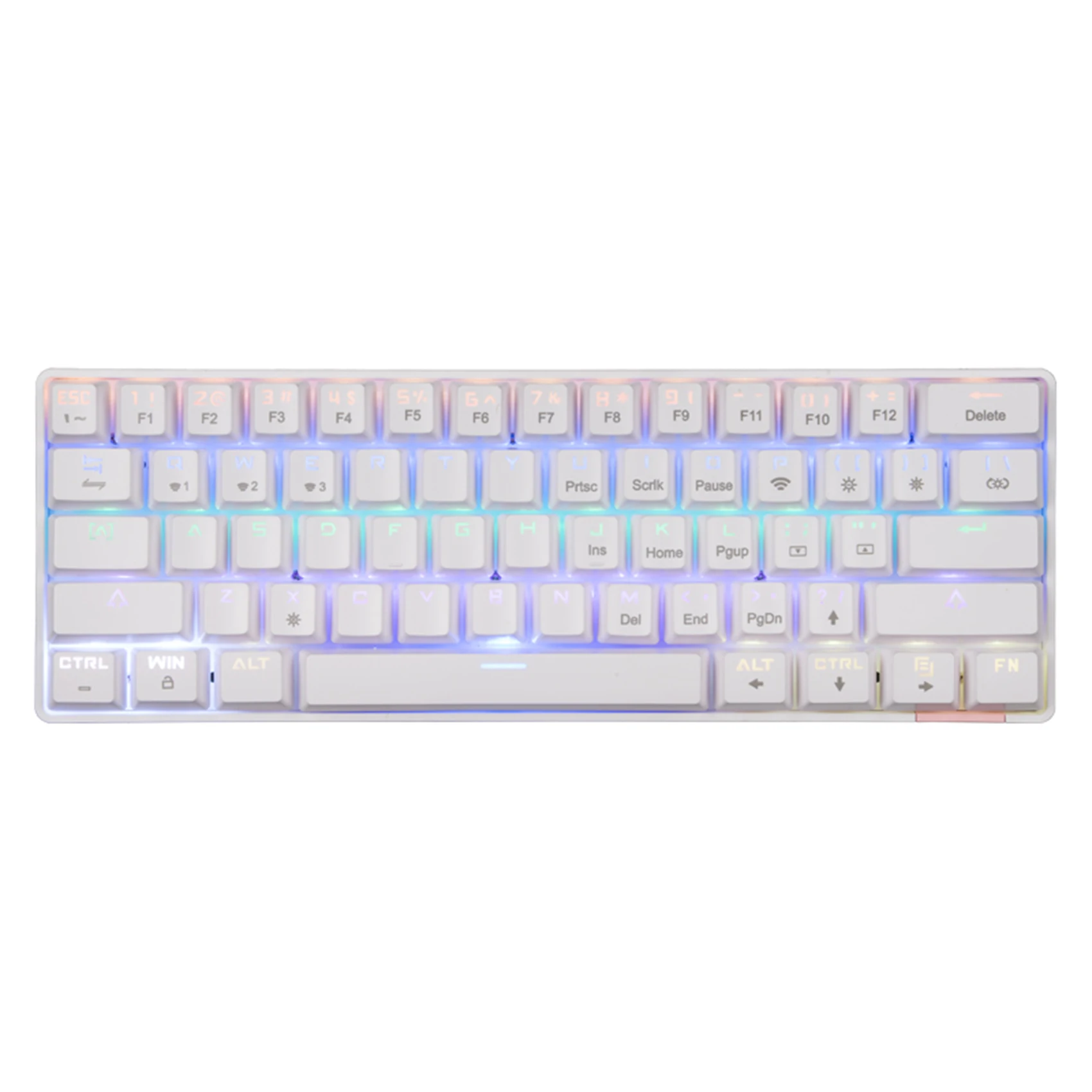 

Wireless Mechanical Keyboard with Bluetooth 5.0 and C-Type Wired 61 Keys Gaming Keyboard for PC Laptop Gamers