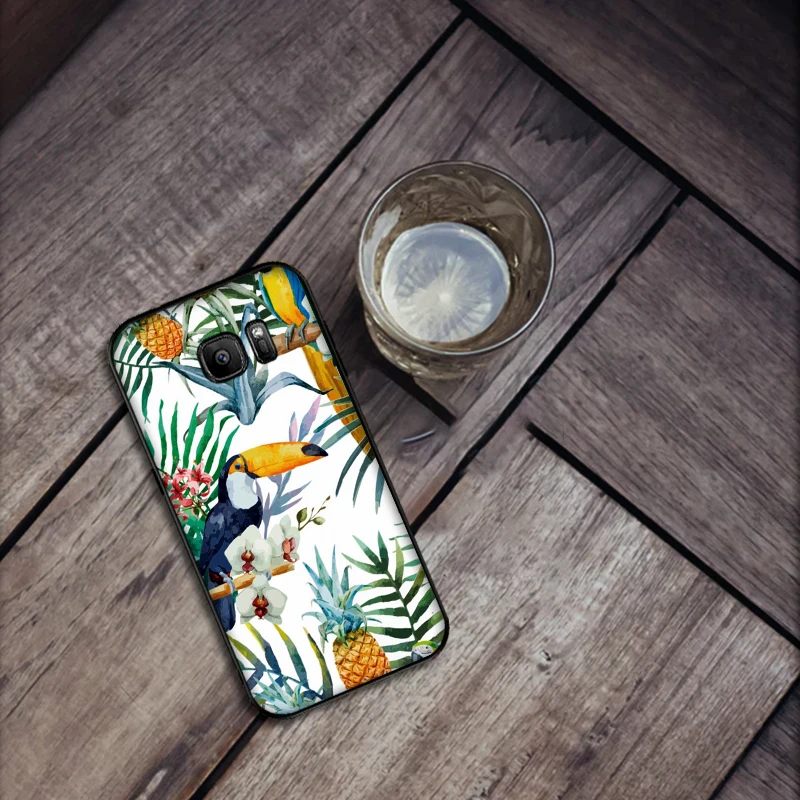Мягкий силиконовый чехол для телефона samsung S6 S7 Edge S8 S9 S10 PLUS NOTE 8 9 M10 20 30 задняя крышка