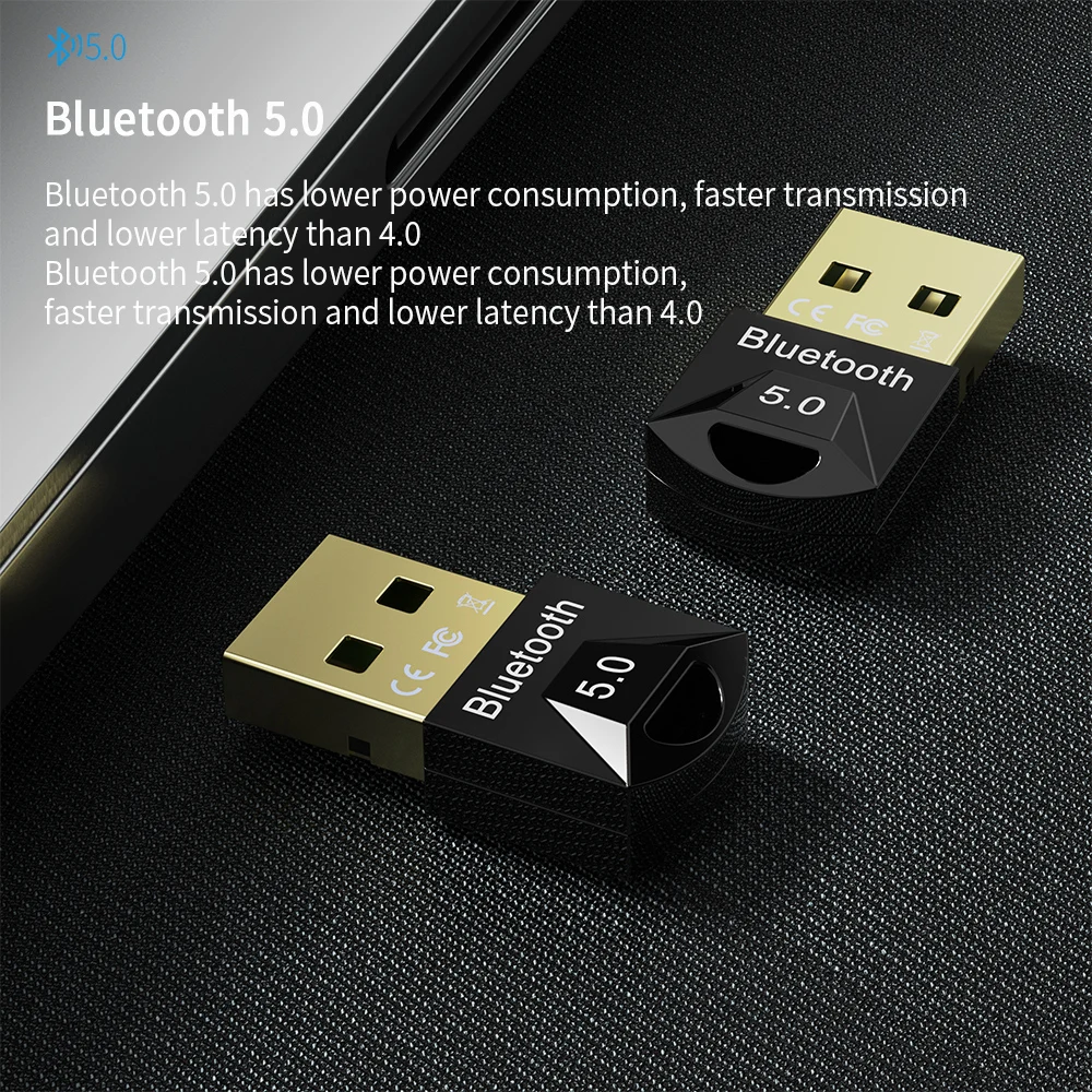 Essager беспроводной USB Bluetooth 5 0 адаптер для компьютера ПК динамик клавиатура аудио