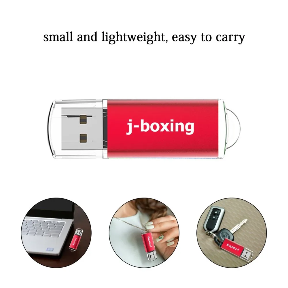 J-бокс 16 ГБ USB флеш-накопитель прямоугольная Ручка карта памяти флешки для компьютера ноутбука Macbook планшета подарок для хранения большого пальца Красный usb