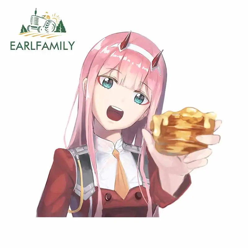 

EARLFAMILY, 13 см х 13 см, для любимого во франкхх 02, торт для девочек, Стикеры для автомобиля ноутбука, персональный аниме, наклейки на фургон, мульт...