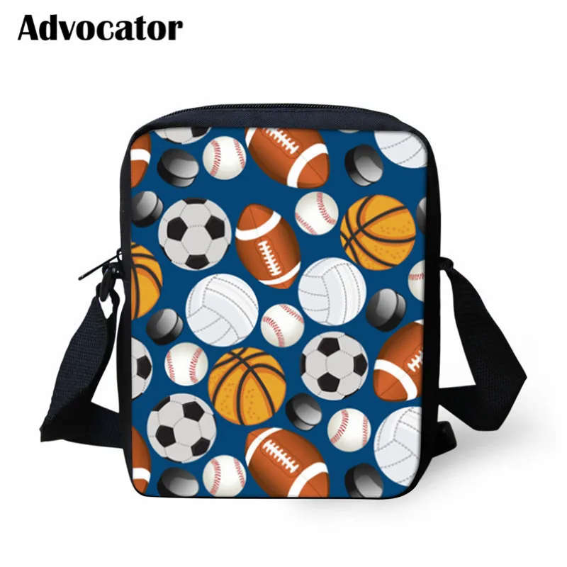 ADVOCATOR Fire Foot Ball School Bag for Boys Printed Crossbody Bags Women Shoulder Kids Mochila | Багаж и сумки