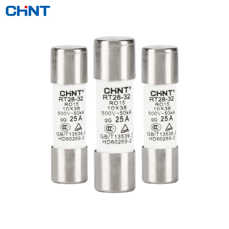 Предохранитель CHINT RO15 500 В 45 62 Гц 2 А 4 а 6 10 16 20 25 32 AC защита от перегрузки и короткого