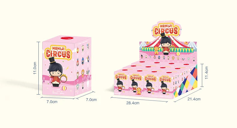 POPMART куклы Momiji Цирк серии игрушки фигурка подарок на день рождения Детская игрушка