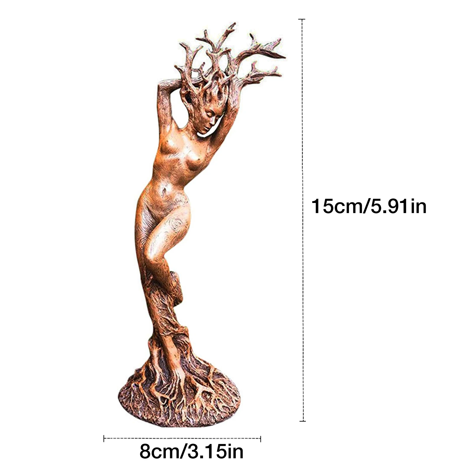 

Goddess Of Forest Statue Resin Figurine Garden Ornament Sculpture Home Room Decoration Craft Accessories