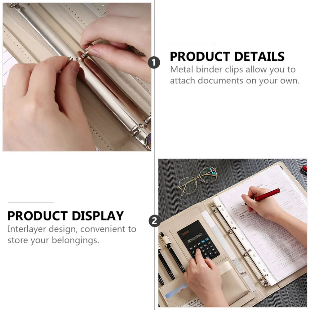 

Budget Planner PU Leather A4 Paper Document Folder Expanding File Folder