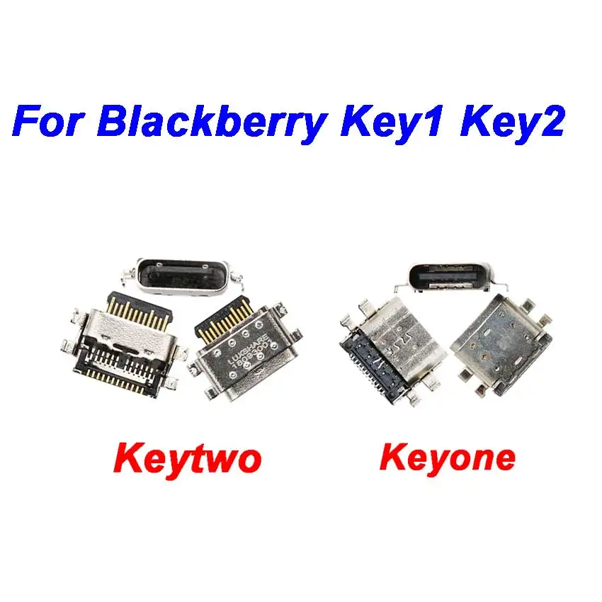 

1Pcs Type-c Usb Charging Port Connector Jack Socket Female For Blackberry Keyone Key KEY 1 2 KEY2 LEReplacement Parts