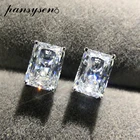 Серьги-гвоздики женские из серебра 925 пробы, 2 карата