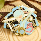 Брошь из металлического сплава для аниме-игры Genshin Impact Kamisato Ayaka