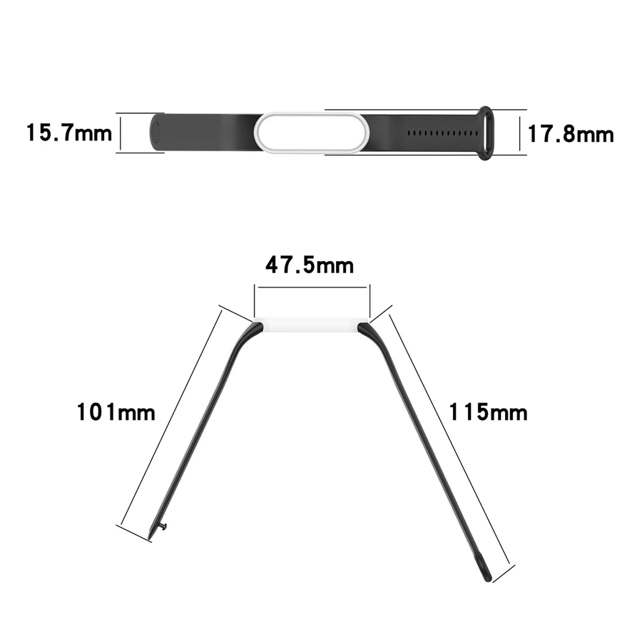 

Two-Color Strap for Xiaomi Mi Band 5 6 Strap Silicone Soft TPU Wristband Replacement Colorful Straps for Miband 5 6 Bracelets
