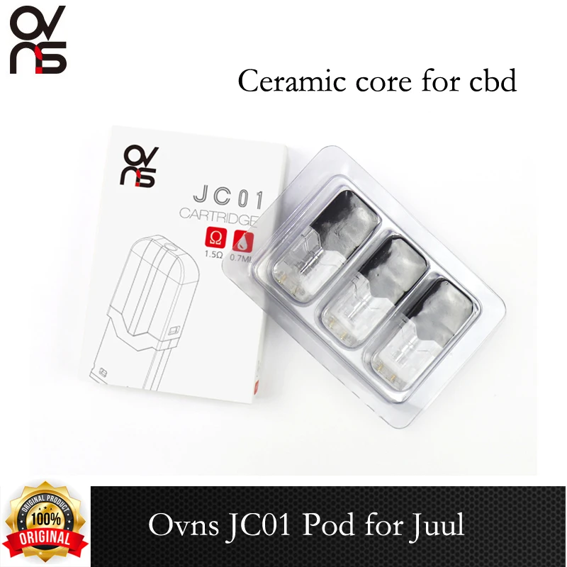 3pcs/lot Original OVNS JC01 Pro Pod Ceramic core Cartridge For W01 Juul device | Электроника