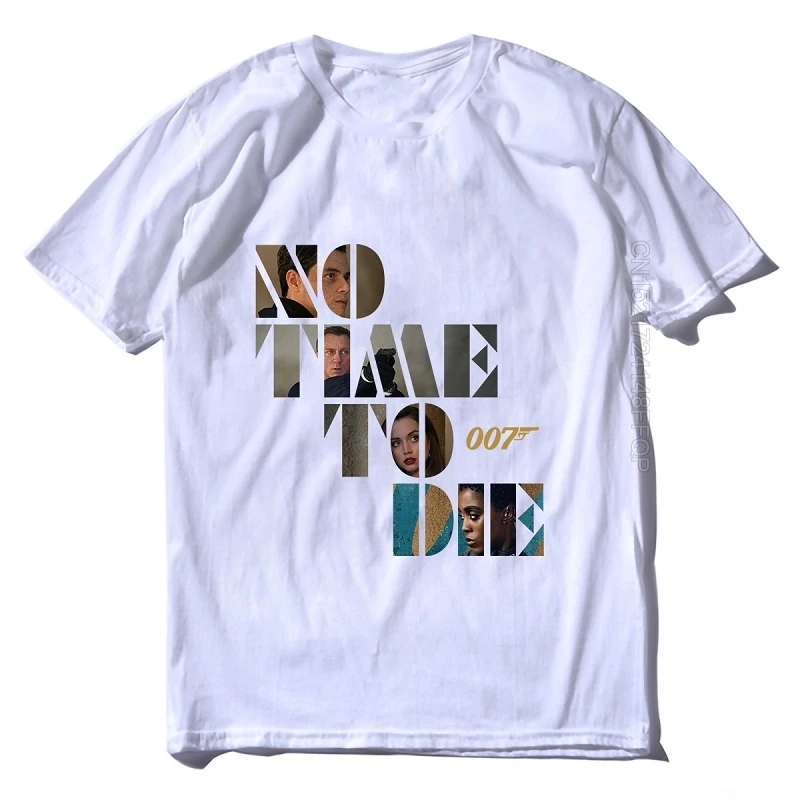 Лидер продаж Мужская футболка акция нет времени чтобы умереть 007 унисекс из