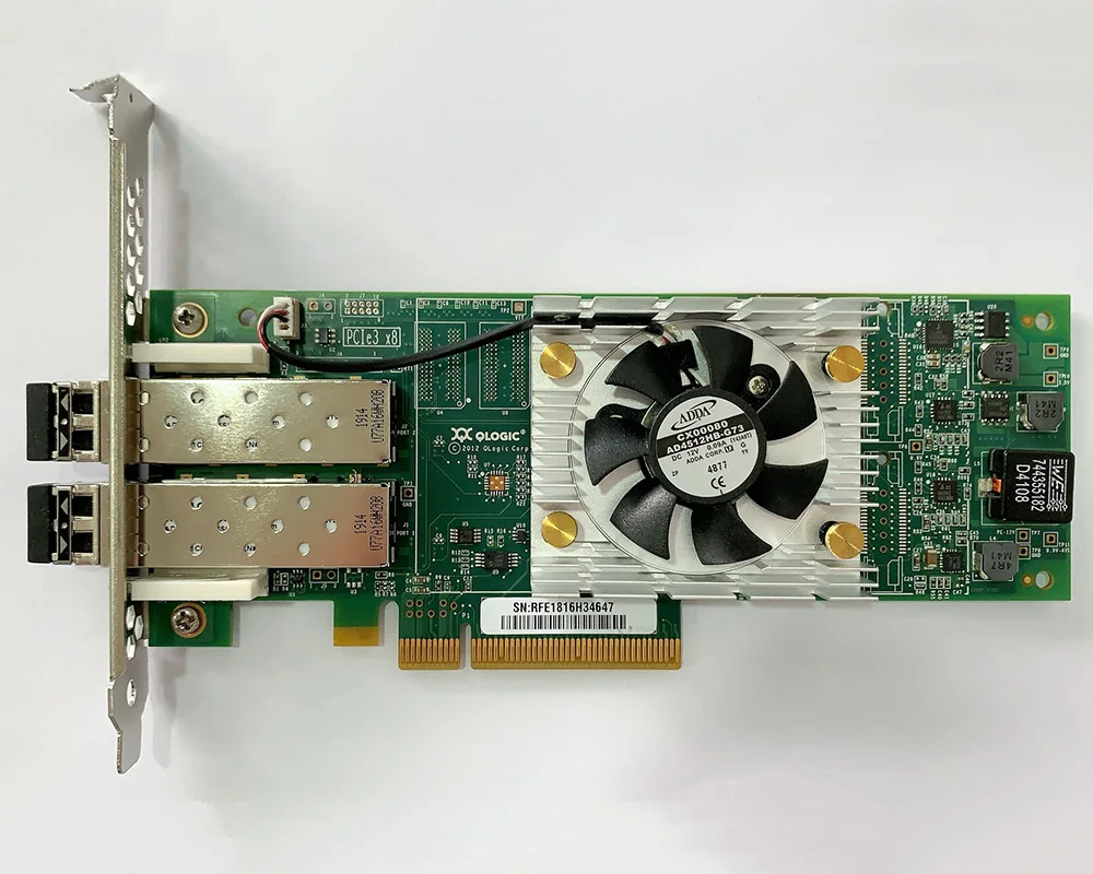 

New/Pulled QLogic QLE2662 QLE2662-CK 16GB Dual Port PCI-E 3.0 Fibre Channel Server Adapter