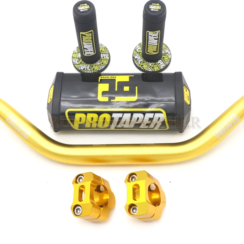 G Мотоцикл 28 мм CNC 1-1/" Fat Bar руль Грипсы колодки для KTM HONDA KAWASAKI SUZUKI YAMAHA Protaper Pro Dirt Bike Motorcross - Цвет: G