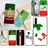 cutewanan italy national flag it eagle map banner phone case for huawei p40 p30 p20 lite pro mate 30 20 pro p smart 2019 prime