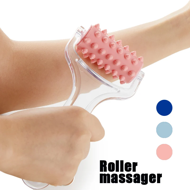 Ручной антицеллюлитный роликовый массажер акупунктурный массаж точек