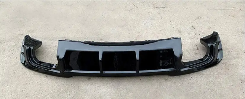 ABS Краски автомобиля задний бампер спойлер Диффузор крышка с выхлопные трубы для