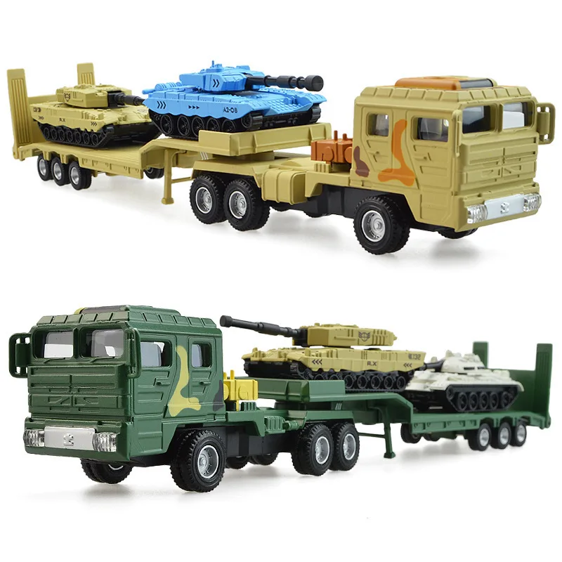 

Camouflage Car Engineering Model 1: 64 Tank Construction Vehicles Truck Children Military Boy Toy Car Chirstmas Gift Idea AA5