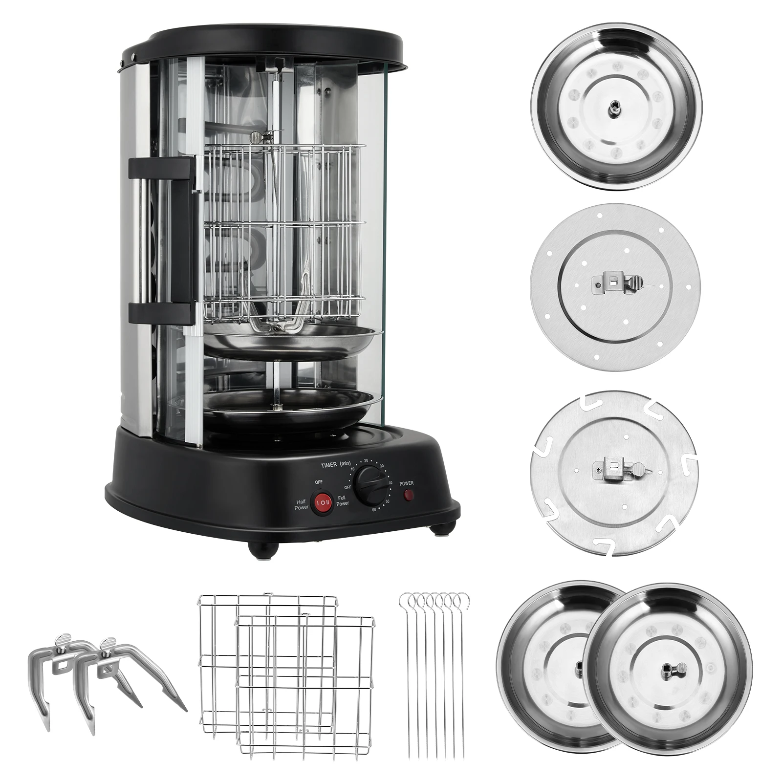 smokeless electric barbecue grill self rotating skewers machine brazilian barbecue machine vertical roasted sweet potato machine free global shipping