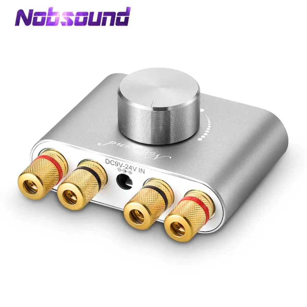 

Цифровой мини-усилитель Nobsound, Bluetooth 5,0, Hi-Fi стерео усилитель мощности TPA3116 50 Вт + 50 Вт