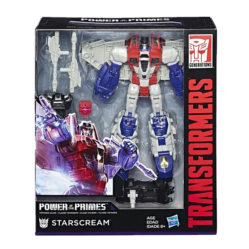 

18cm Transformers Toys Generations Power of The Primes Voyager Series Starscream Action Figure Collectible Model