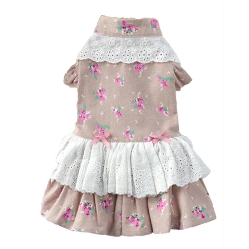 

Pet Skirt, Princess Skirt, Flower Field Rose Pet Dog Lace Skirt Dress