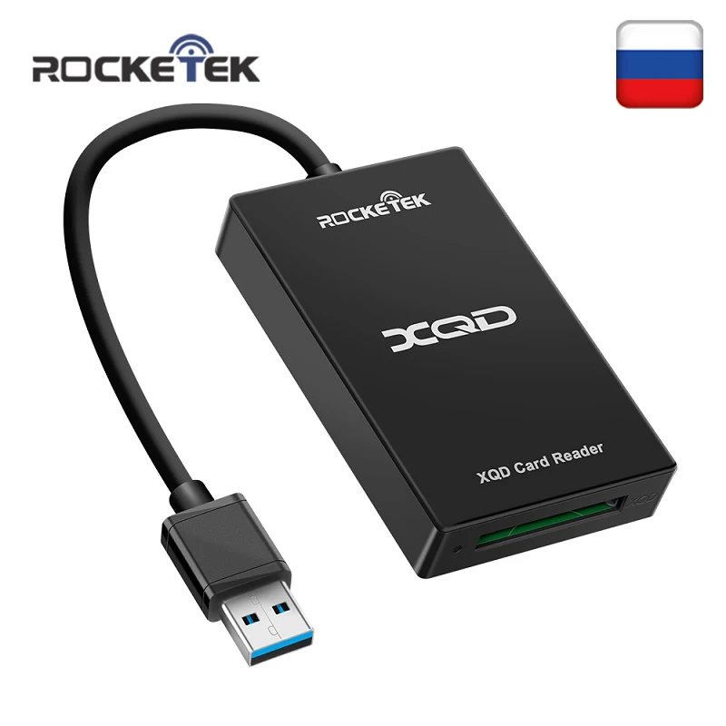 Rocketek USB 3,0/2,0 XQD устройство для чтения карт памяти Высокоскоростная передача sony серии M/G для Windows/Mac OS компьютера