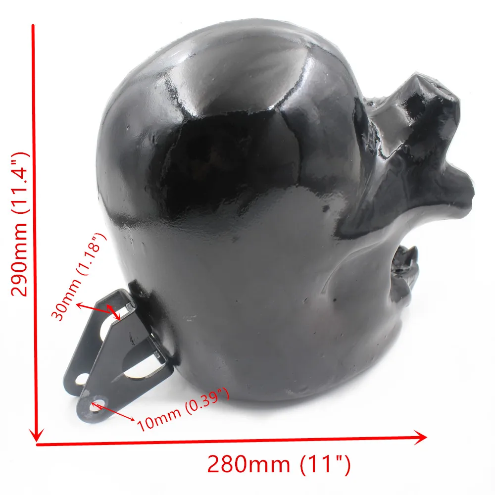 Мотоциклетный светодиодный головной фонарь с черепом универсальная фара + шлемы