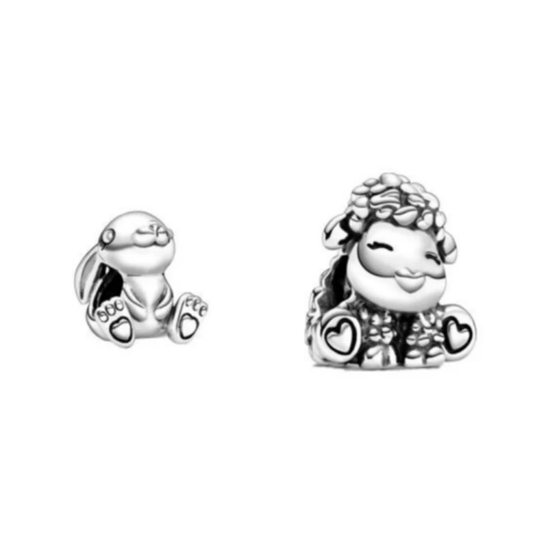 5 шт. HTevak животных Подвеска Дейзи Овцы Пэтти и кролик Nini/драгоценные бусины