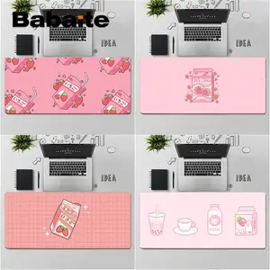babaite kawaii japanese strawberry milk customized laptop gaming mouse pad free shipping large mouse pad keyboards mat free global shipping
