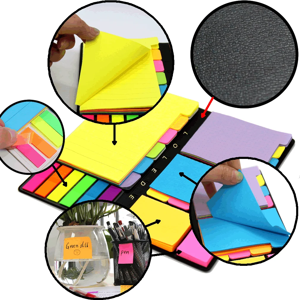 

Creative Reusable Notebook Mini Loose-leaf Paper Portable Notepad Diary Journal Office Kawaii School Supplies