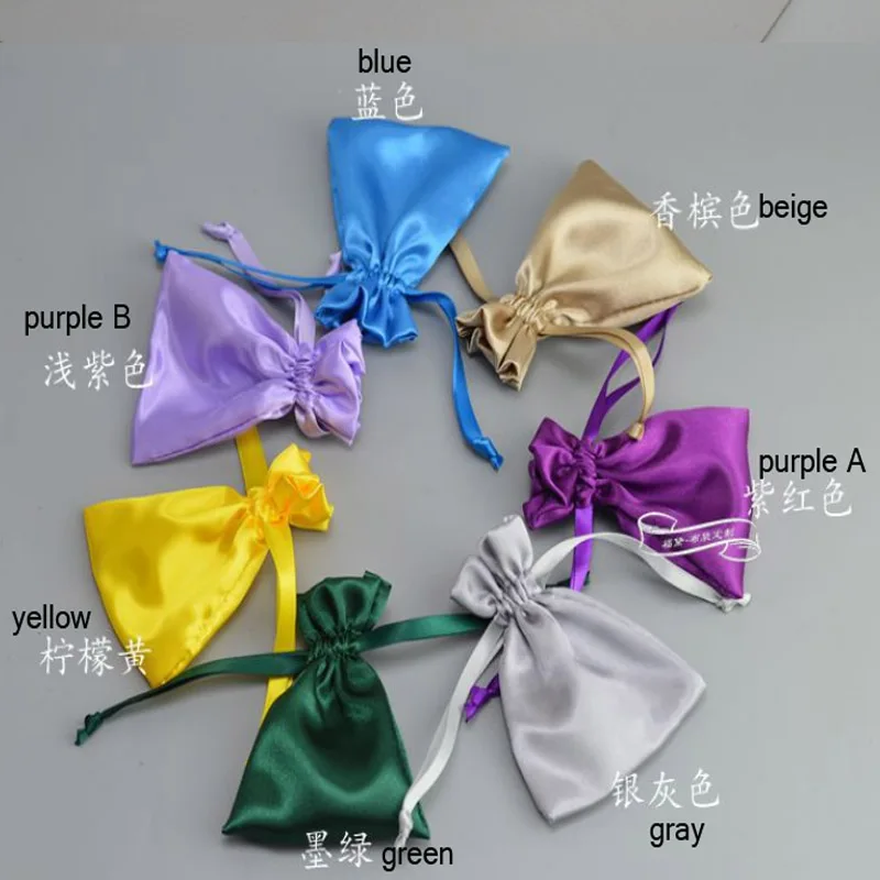 Подарочный мешочек для ювелирных украшений с шелковым покрытием 7x9 см 13x18 (5x7