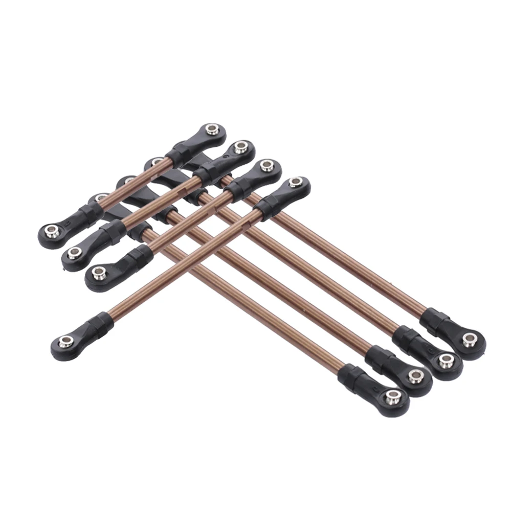 

10pcs/Set Plastic Rod End Stainless Steel Metal Link for 1/10 RC Crawler TRX4 Wheelbase Traxxas trx4 Accessories Parts
