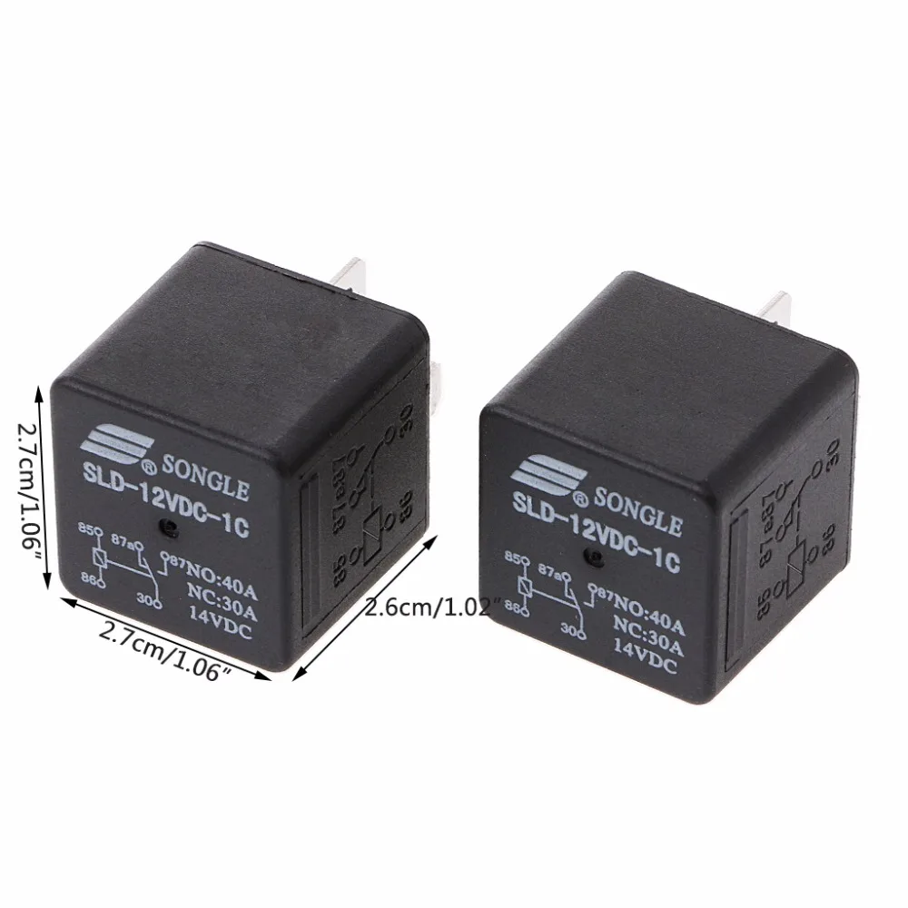 2 шт./компл. SLDH-12VDC-1C 1 6 Вт высокой мощности Мощность реле не 80A NC 60A 5pin