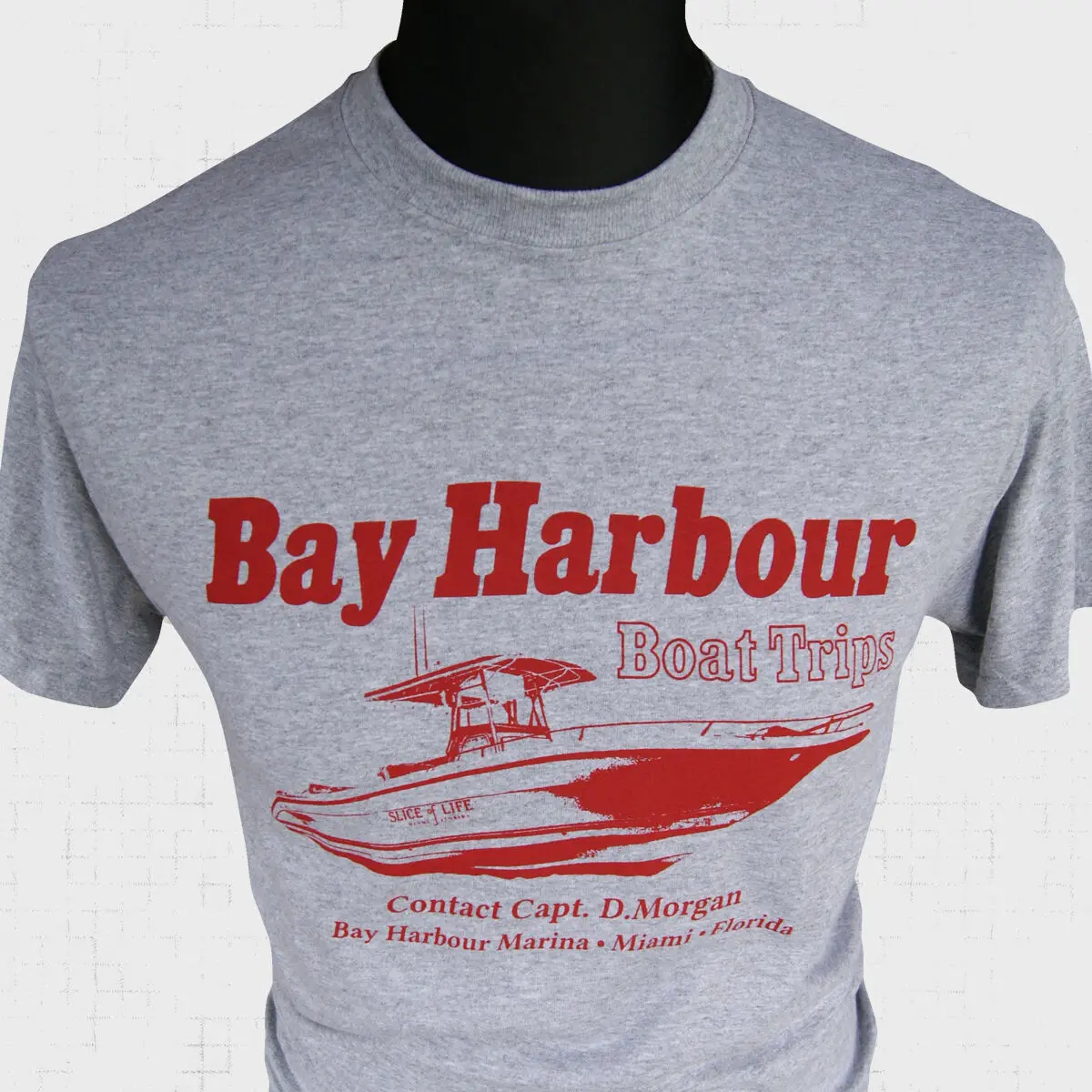 Dexter/футболка крутая футболка с надписью Bay harbay и изображением лодки из сериала Slice