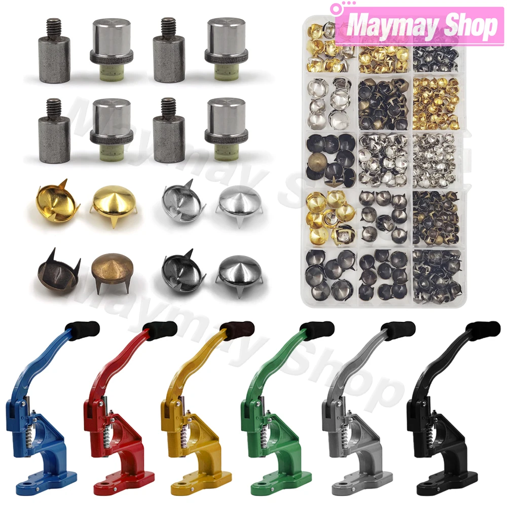 Пресс-форма для ручной работы круглые конические заклепки наборы шипов шпильки