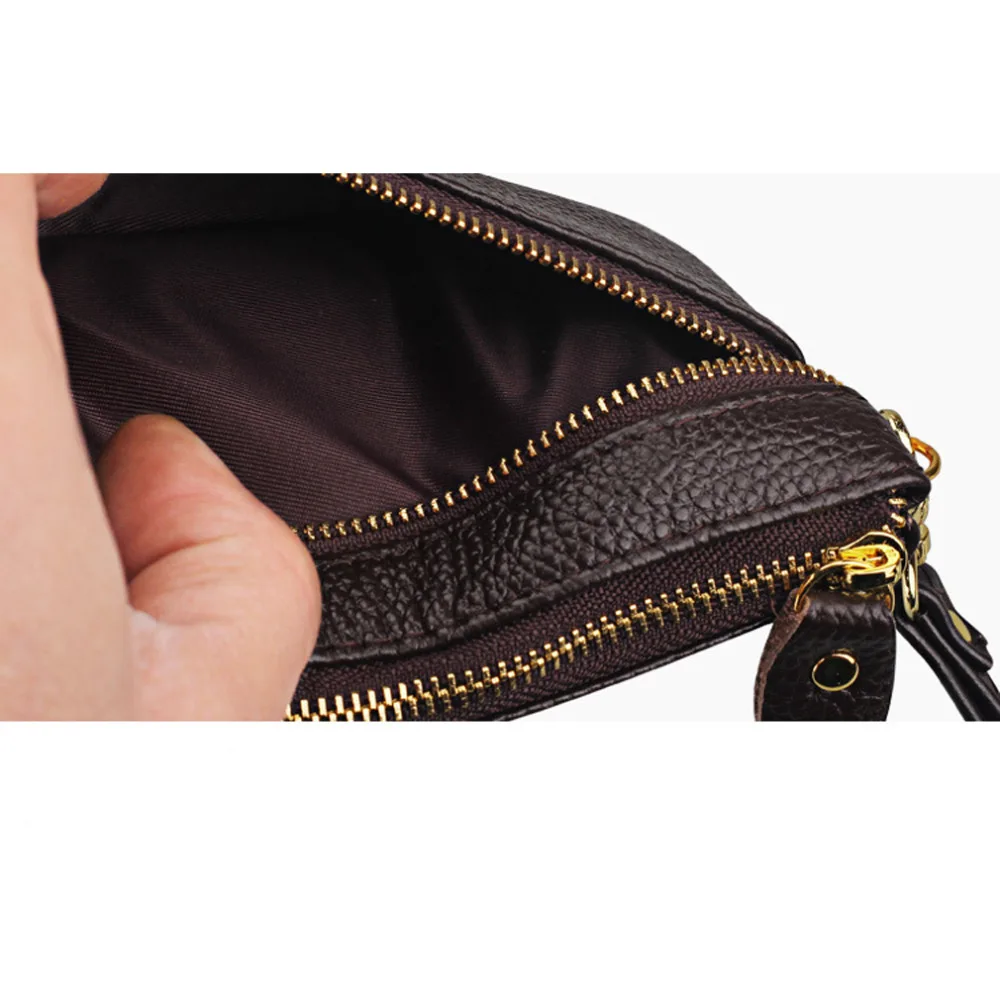 Женский клатч на молнии модный длинный кошелек для телефона простой дамский с