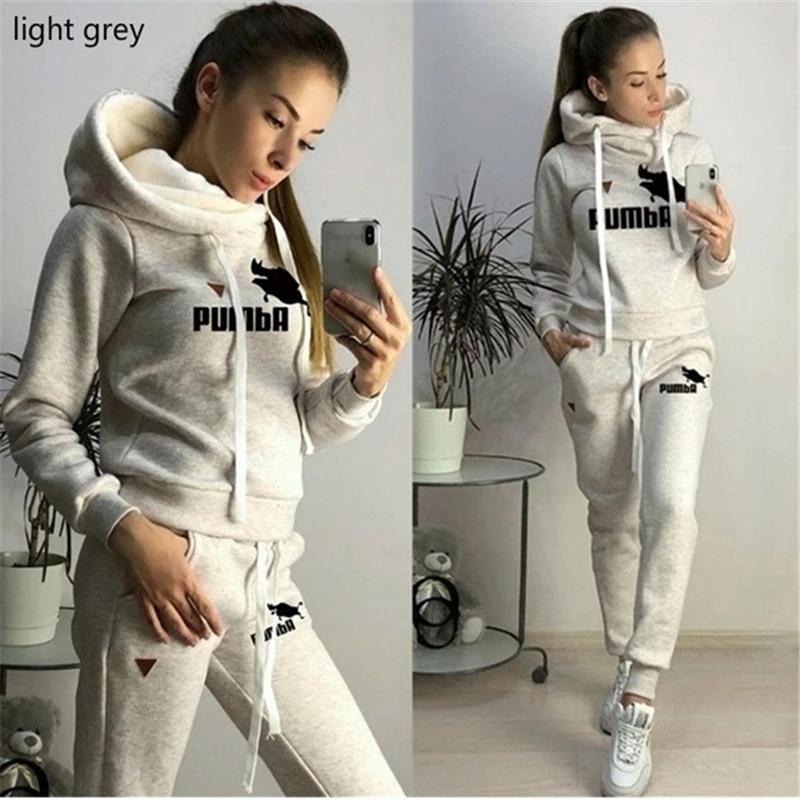 Осень 2021 Модный женский комплект с толстовкой женские спортивные костюмы из двух