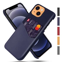 case for iphone 7 8 xr xs x 11 12 13 pro max mini se 2020 leather fabric card insertion business coque phone case antiskid cover