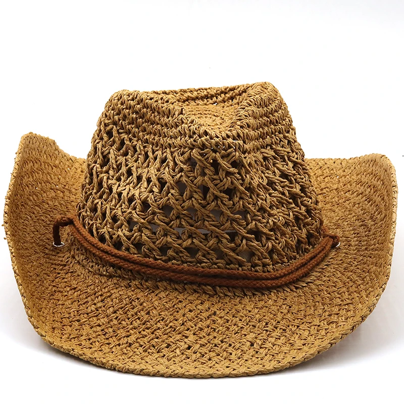 Западная ковбойская шляпа Мужская Панама уличная 2021 летняя пляжная кепка для