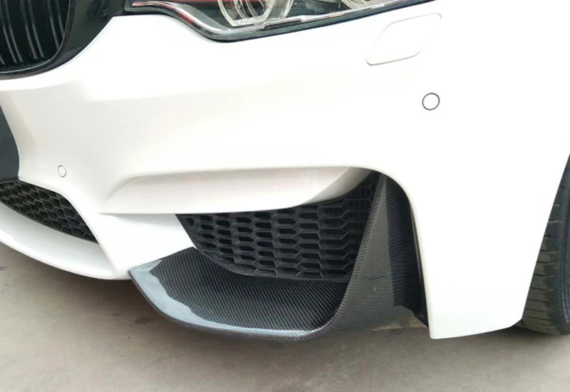 2 шт. разветвители для переднего бампера из углеродного волокна BMW 3 серии F80 M3 4 F82